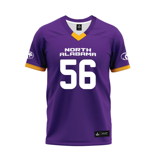 North Alabama - NCAA Football : Matthew Wells - Purple Premium Football Jersey-0