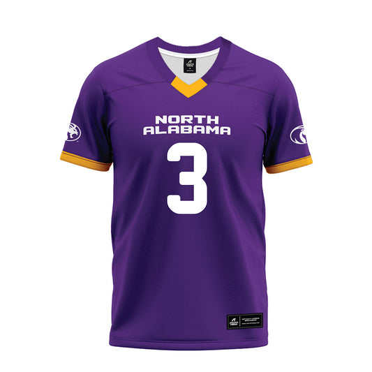 North Alabama - NCAA Football : Jj Evans - Purple Premium Football Jersey