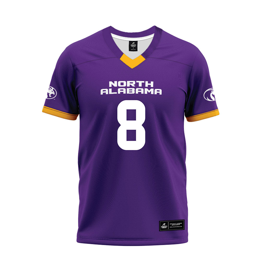 North Alabama - NCAA Football : Justin Luke - Purple Premium Football Jersey