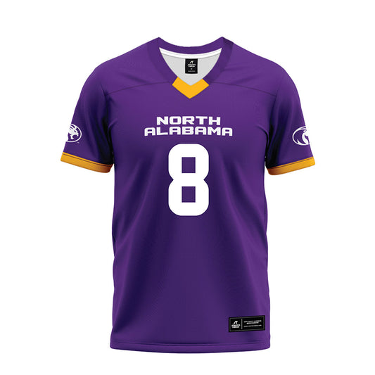 North Alabama - NCAA Football : Justin Luke - Purple Premium Football Jersey