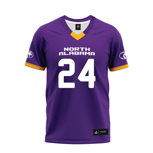 North Alabama - NCAA Football : Cameron Jamar - Purple Premium Football Jersey-0