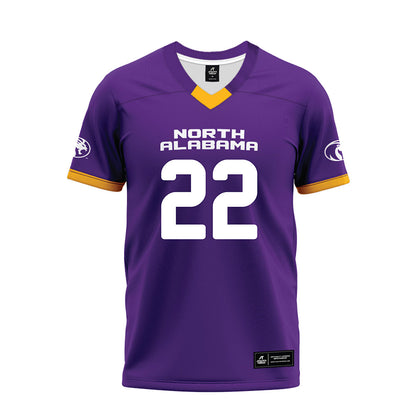 North Alabama - NCAA Football : Leo Glover - Purple Premium Football Jersey-0