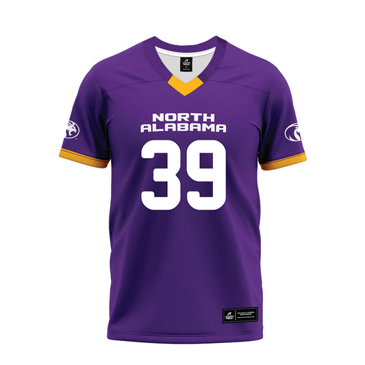 North Alabama - NCAA Football : Josiah Hixon - Purple Premium Football Jersey-0