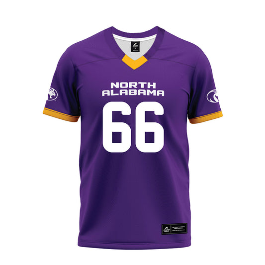 North Alabama - NCAA Football : Julian Navarrete - Purple Premium Football Jersey-0
