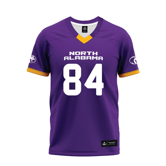 North Alabama - NCAA Football : Omareon Finch - Purple Premium Football Jersey-0