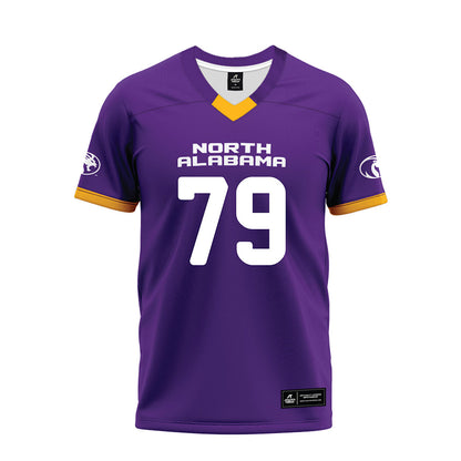 North Alabama - NCAA Football : Raykwon Goldthwaite - Purple Premium Football Jersey-0