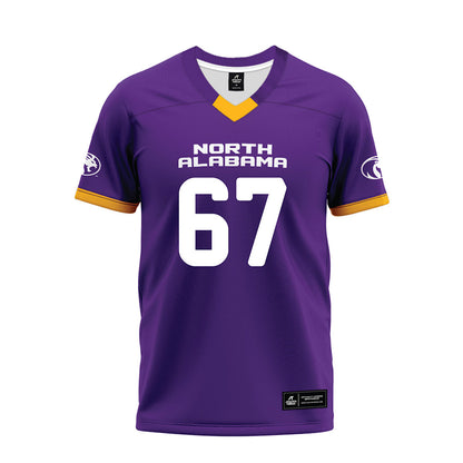North Alabama - NCAA Football : Shane McNatt - Purple Premium Football Jersey-0