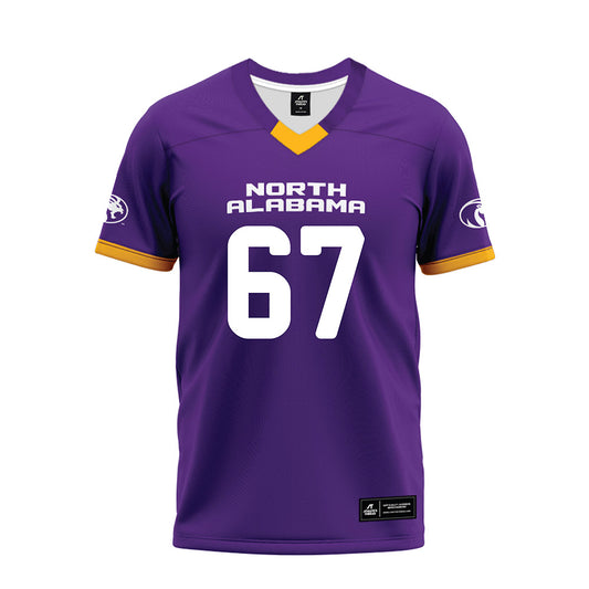 North Alabama - NCAA Football : Shane McNatt - Purple Premium Football Jersey-0