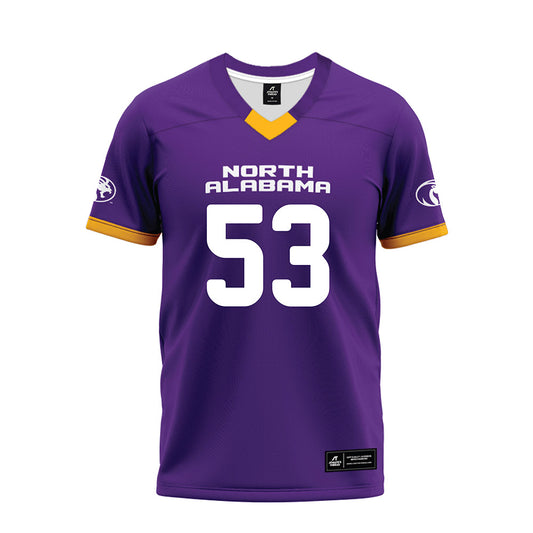 North Alabama - NCAA Football : Evan Godwin - Purple Premium Football Jersey