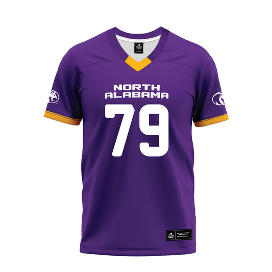 North Alabama - NCAA Football : Noah Gregg - Purple Premium Football Jersey