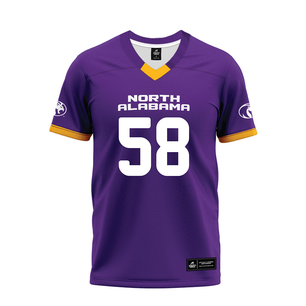 North Alabama - NCAA Football : Eli Long - Purple Premium Football Jersey-0