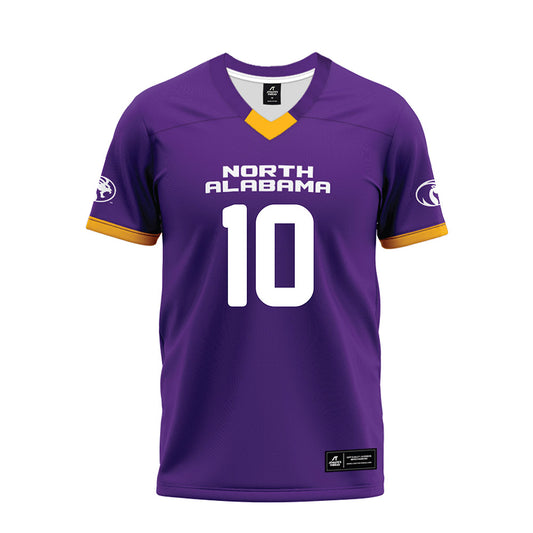 North Alabama - NCAA Football : KJ fields - Purple Premium Football Jersey-0