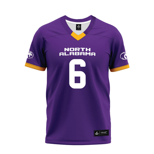 North Alabama - NCAA Football : Noah Walters - Purple Premium Football Jersey