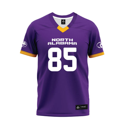 North Alabama - NCAA Football : Noah Gregg - Purple Premium Football Jersey-0