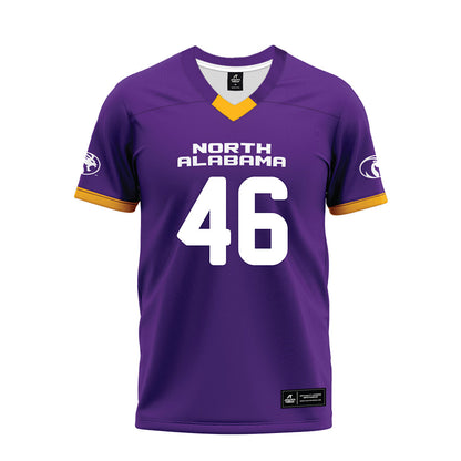 North Alabama - NCAA Football : Joshua Cooper - Purple Premium Football Jersey-0