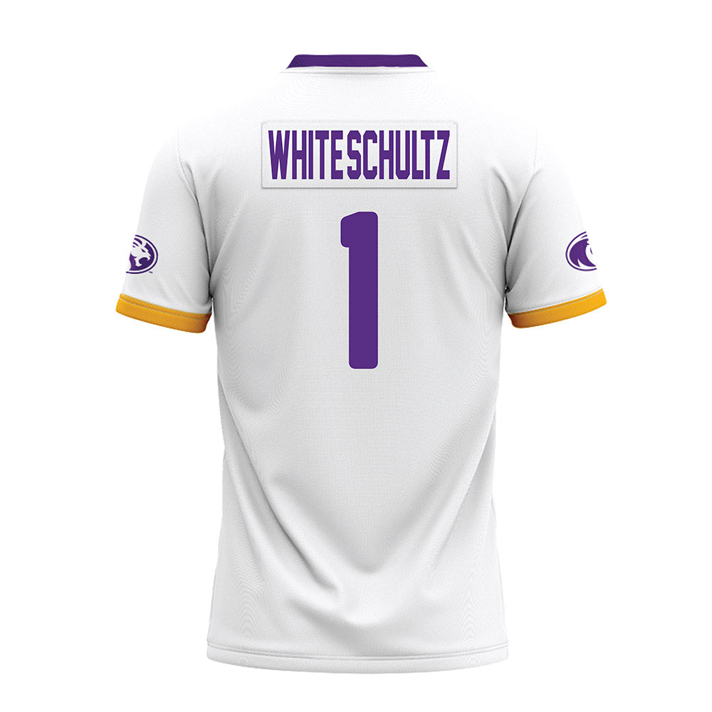 North Alabama - NCAA Football : Edwin White-Schultz - White Premium Football Jersey