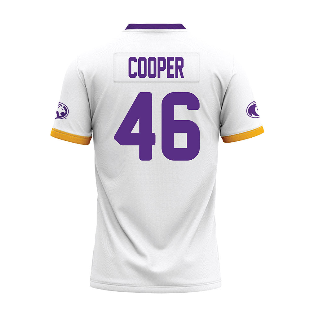North Alabama - NCAA Football : Joshua Cooper - White Premium Football Jersey-1