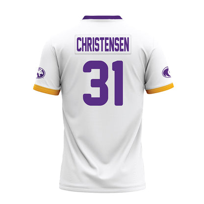 North Alabama - NCAA Football : Micah Christensen - White Premium Football Jersey-1
