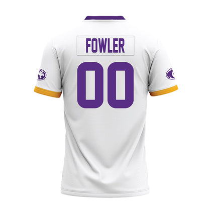 North Alabama - NCAA Football : Drake Fowler - White Premium Football Jersey-1