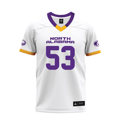 North Alabama - NCAA Football : Evan Godwin - White Premium Football Jersey