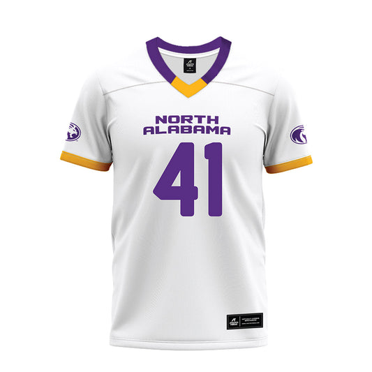 North Alabama - NCAA Football : Walter Goggins - White Premium Football Jersey-0