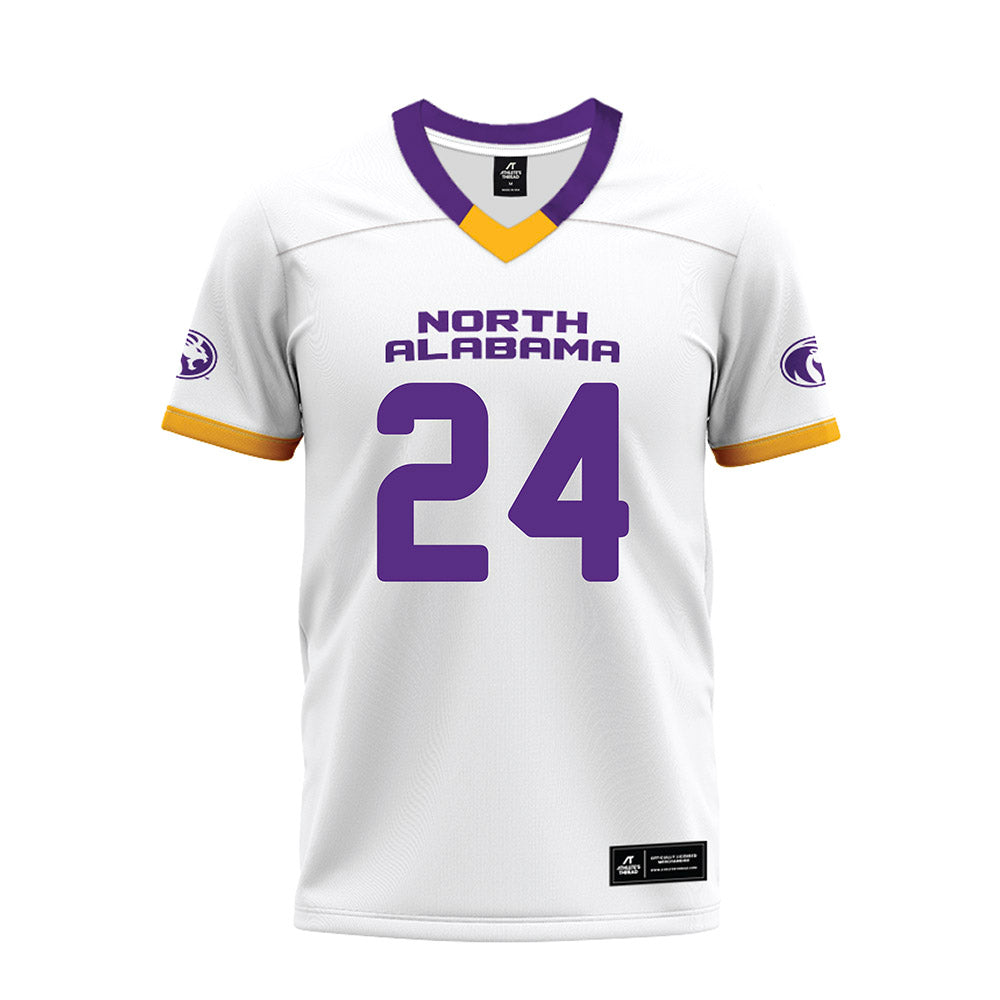 North Alabama - NCAA Football : Cameron Jamar - White Premium Football Jersey-0