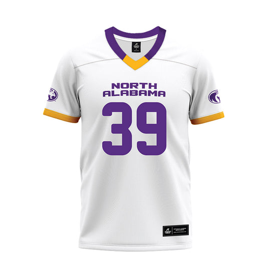 North Alabama - NCAA Football : Josiah Hixon - White Premium Football Jersey-0