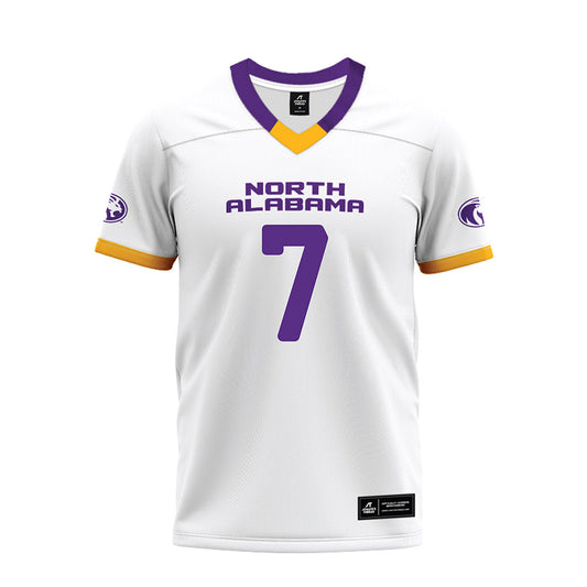 North Alabama - NCAA Football : Demarcious Robinson - White Premium Football Jersey-0