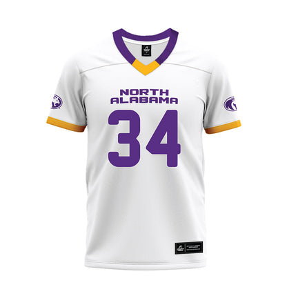 North Alabama - NCAA Football : Dennis Moody - White Premium Football Jersey