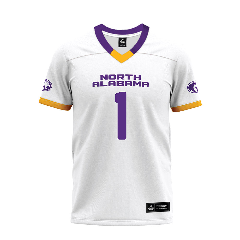 North Alabama - NCAA Football : Ari Patu - White Premium Football Jersey-0