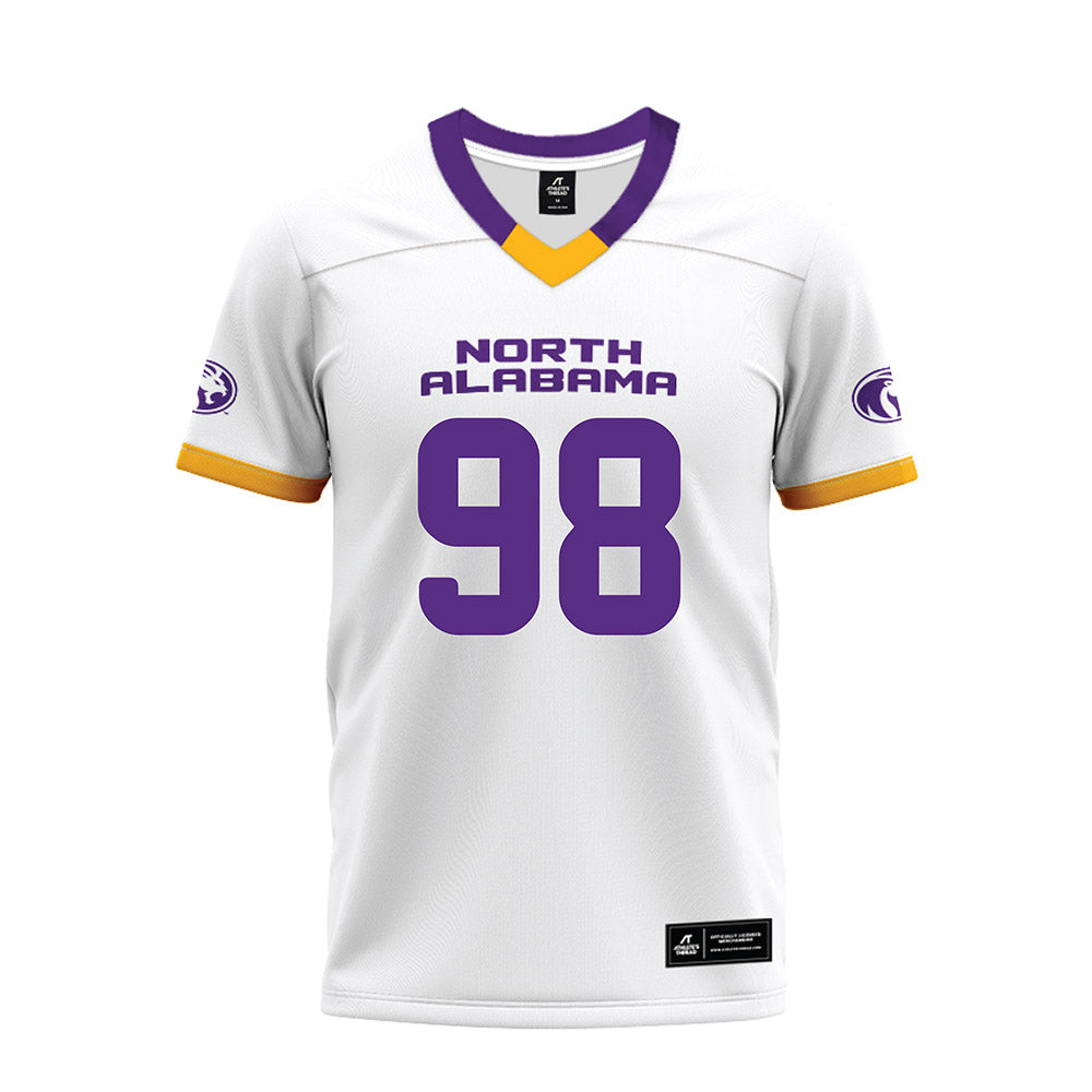 North Alabama - NCAA Football : Lance Bassett - White Premium Football Jersey-0