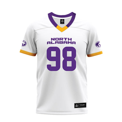 North Alabama - NCAA Football : Lance Bassett - White Premium Football Jersey-0