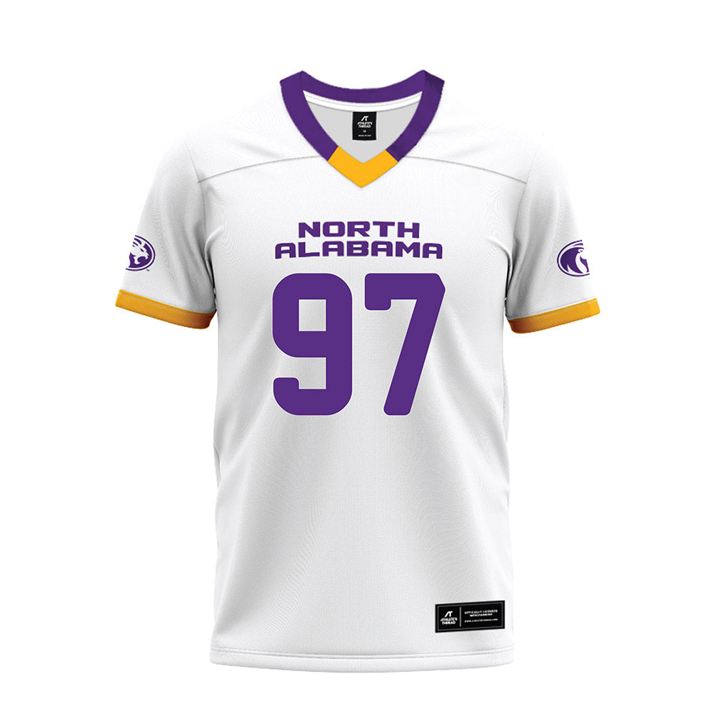 North Alabama - NCAA Football : Trace Allen - White Premium Football Jersey-0