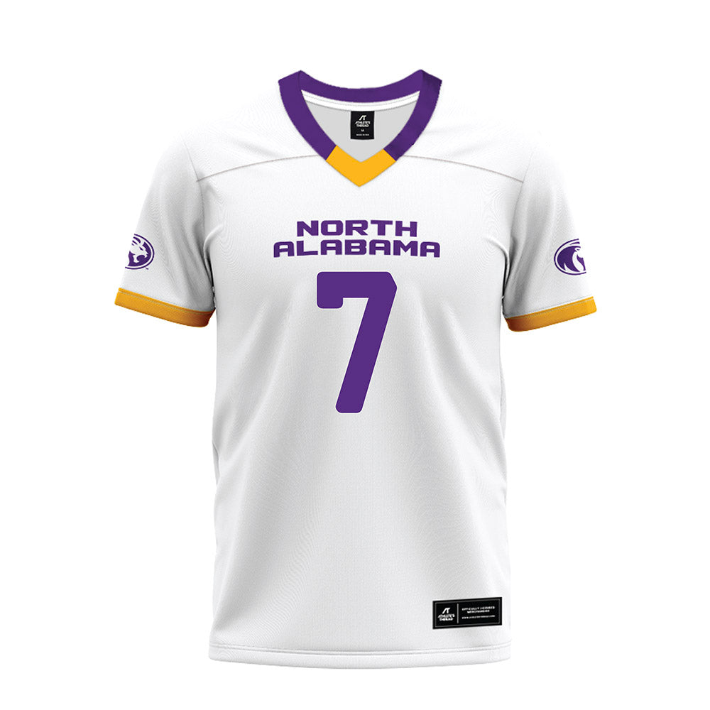 North Alabama - NCAA Football : Jalin Edwards - White Premium Football Jersey-0