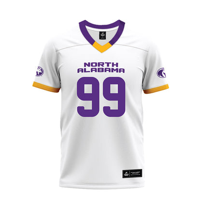 North Alabama - NCAA Football : Kaleb Brown - White Premium Football Jersey-0