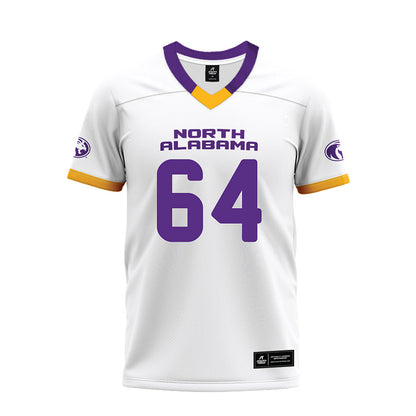 North Alabama - NCAA Football : Dominic Braesch - White Premium Football Jersey-0