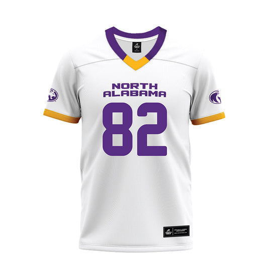 North Alabama - NCAA Football : Clint Houser - White Premium Football Jersey-0