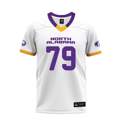 North Alabama - NCAA Football : Raykwon Goldthwaite - White Premium Football Jersey-0