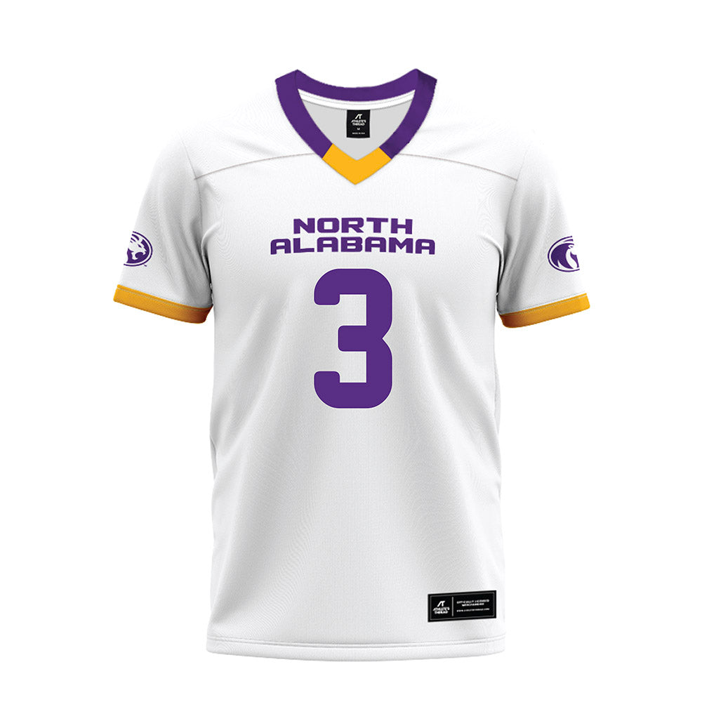 North Alabama - NCAA Football : Jj Evans - White Premium Football Jersey