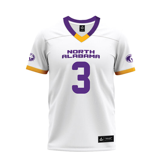 North Alabama - NCAA Football : Jj Evans - White Premium Football Jersey