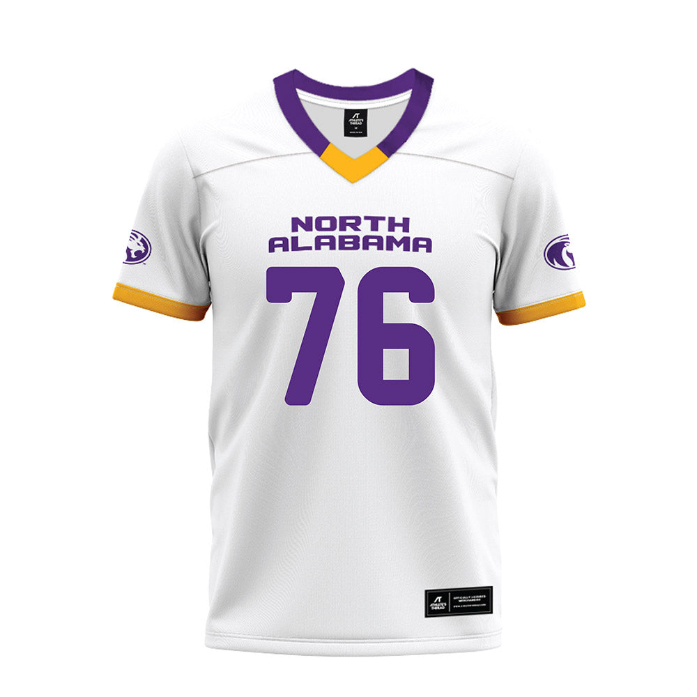 North Alabama - NCAA Football : Anthony Faiivae - White Premium Football Jersey-0