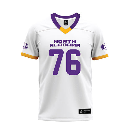 North Alabama - NCAA Football : Anthony Faiivae - White Premium Football Jersey-0