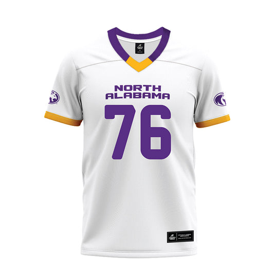 North Alabama - NCAA Football : Anthony Faiivae - White Premium Football Jersey-0