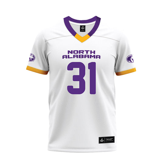 North Alabama - NCAA Football : John Taylor - White Premium Football Jersey-0