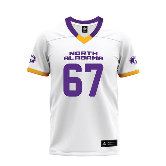 North Alabama - NCAA Football : Shane McNatt - White Premium Football Jersey-0