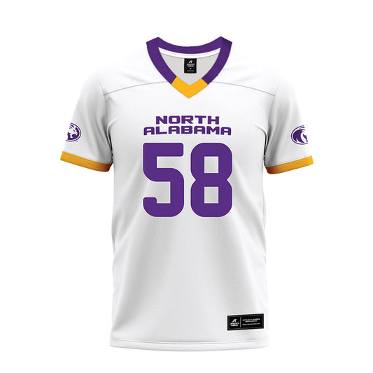 North Alabama - NCAA Football : Drew Lawson - White Premium Football Jersey-0