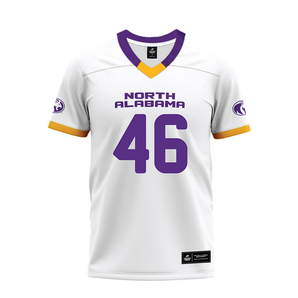 North Alabama - NCAA Football : Joshua Cooper - White Premium Football Jersey-0