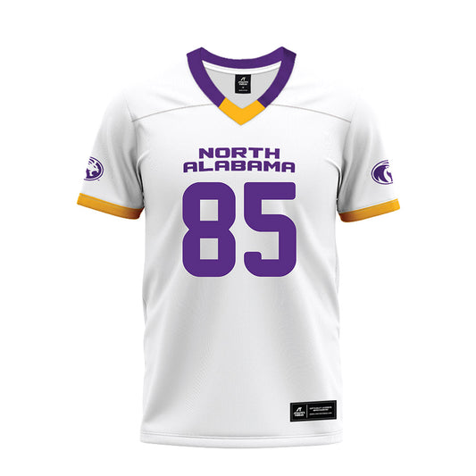 North Alabama - NCAA Football : Noah Gregg - White Premium Football Jersey-0