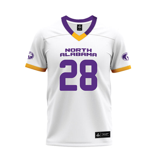 North Alabama - NCAA Football : Jalen Fletcher - White Premium Football Jersey-0