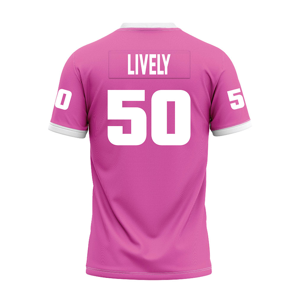UTC - NCAA Football : Devin Lively - Pink Premium Football Jersey